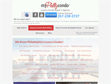 Tablet Screenshot of myphillycondo.com